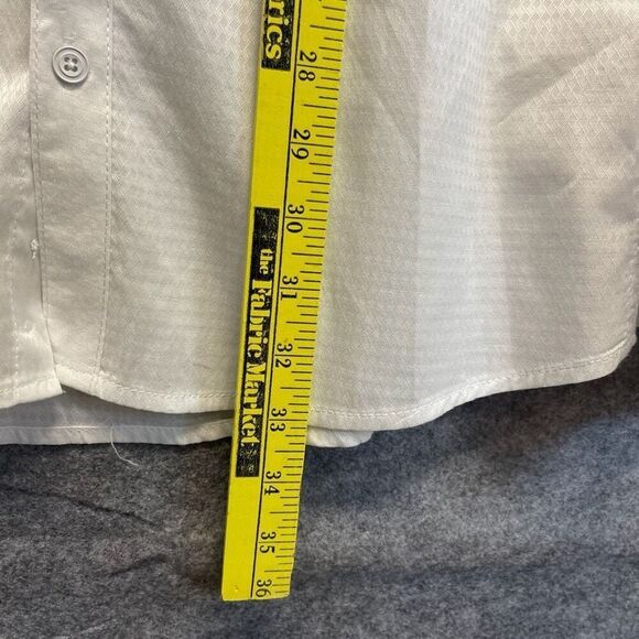J.B. HOLT Shirt Men's 2XL White Textured Long Sleeve Athletic Fit Button Down - Picture 9 of 16